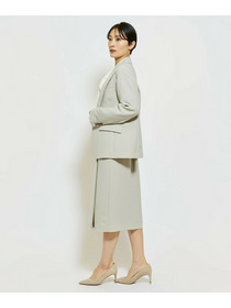 【wb】wb ダブルジョーゼットタイトスカート 詳細画像 ブラック 4