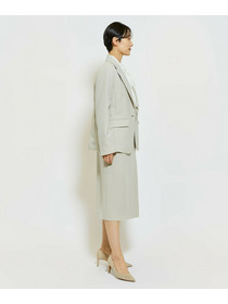 【wb】wb ダブルジョーゼットタイトスカート 詳細画像 ブラック 7