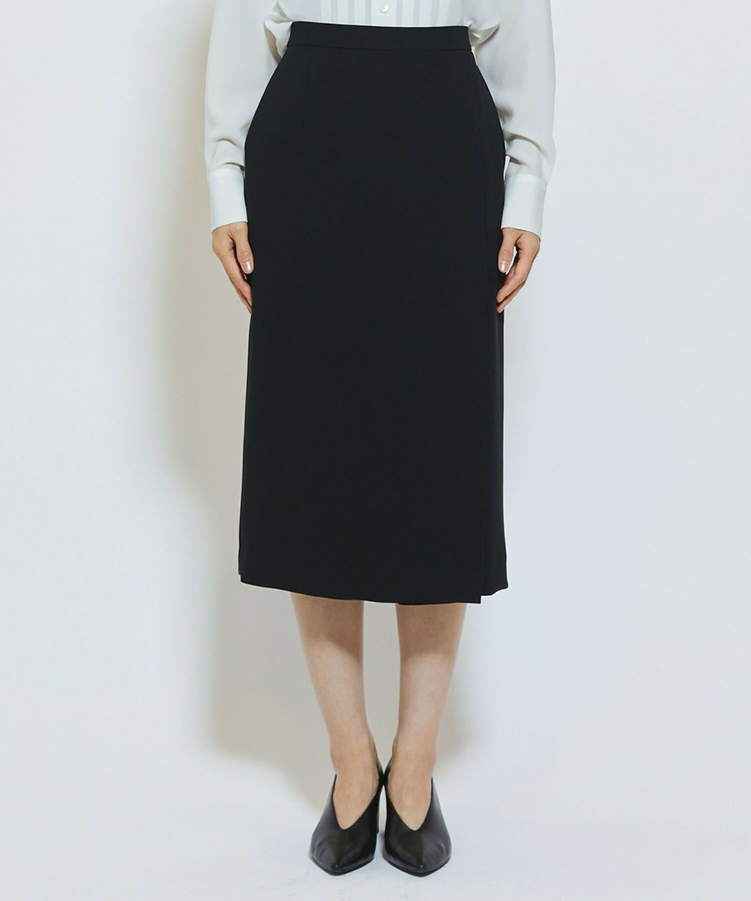 【wb】wb ダブルジョーゼットタイトスカート 詳細画像 ブラック 20