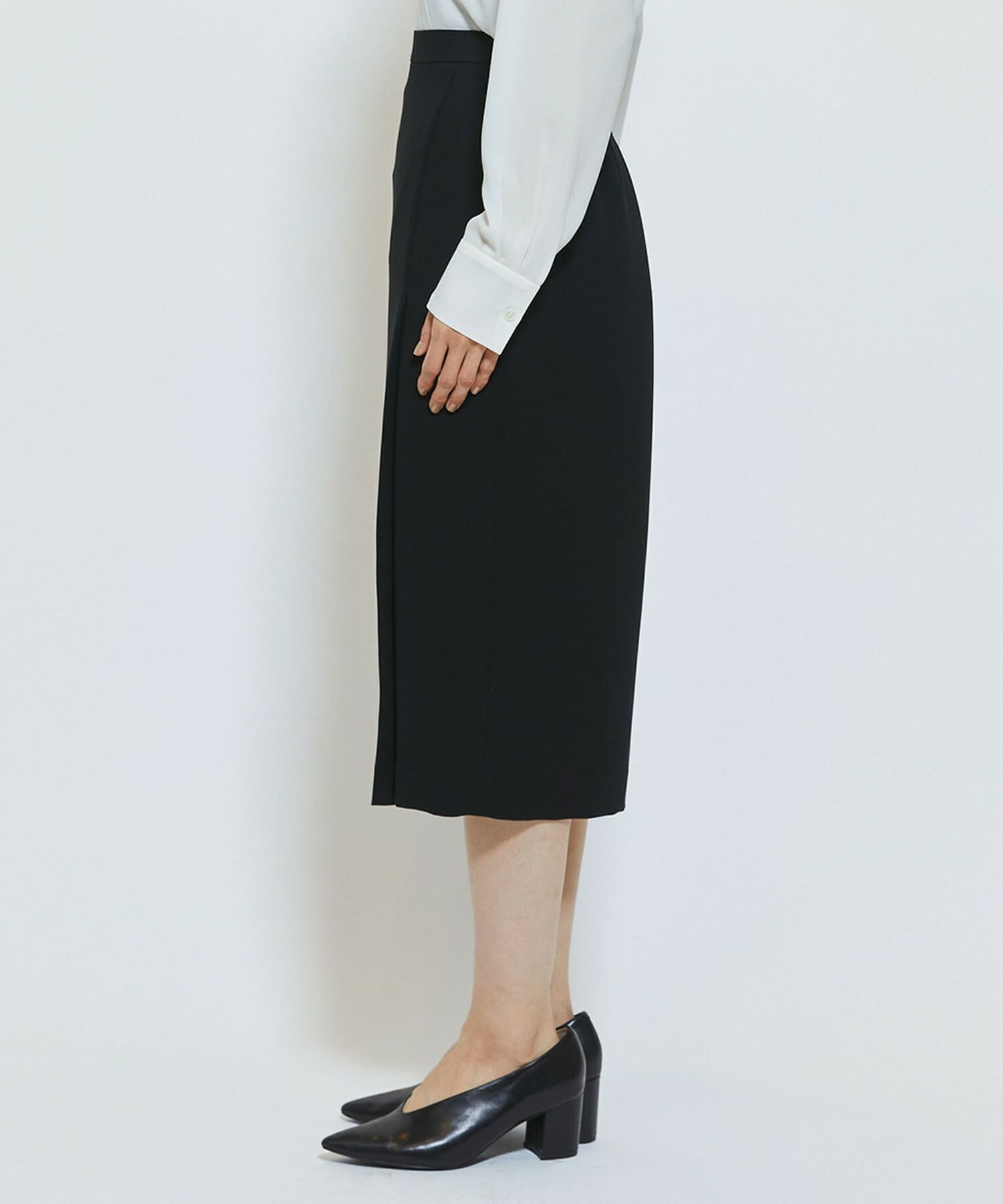 【wb】wb ダブルジョーゼットタイトスカート 詳細画像 ブラック 21