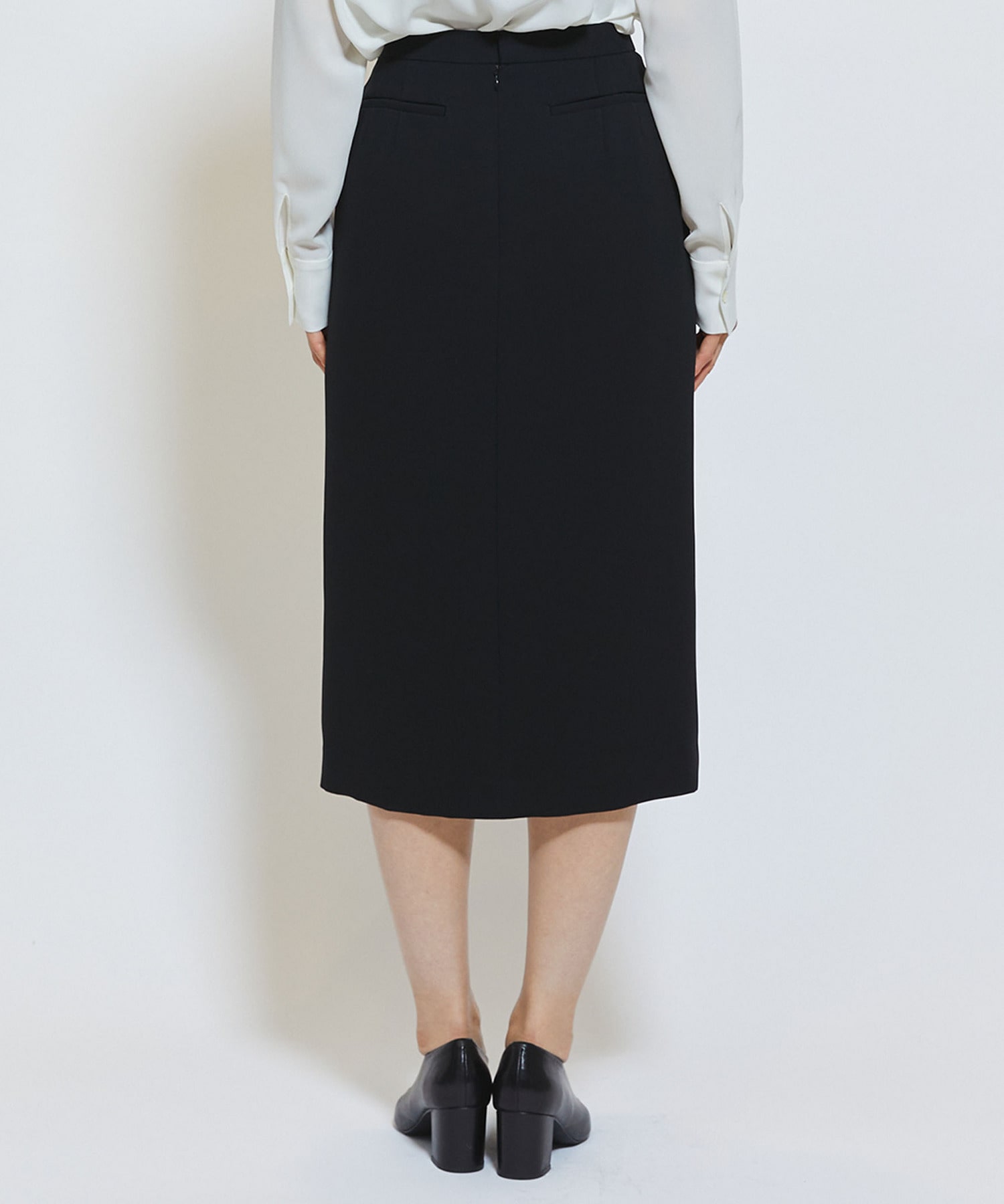【wb】wb ダブルジョーゼットタイトスカート 詳細画像 ブラック 23