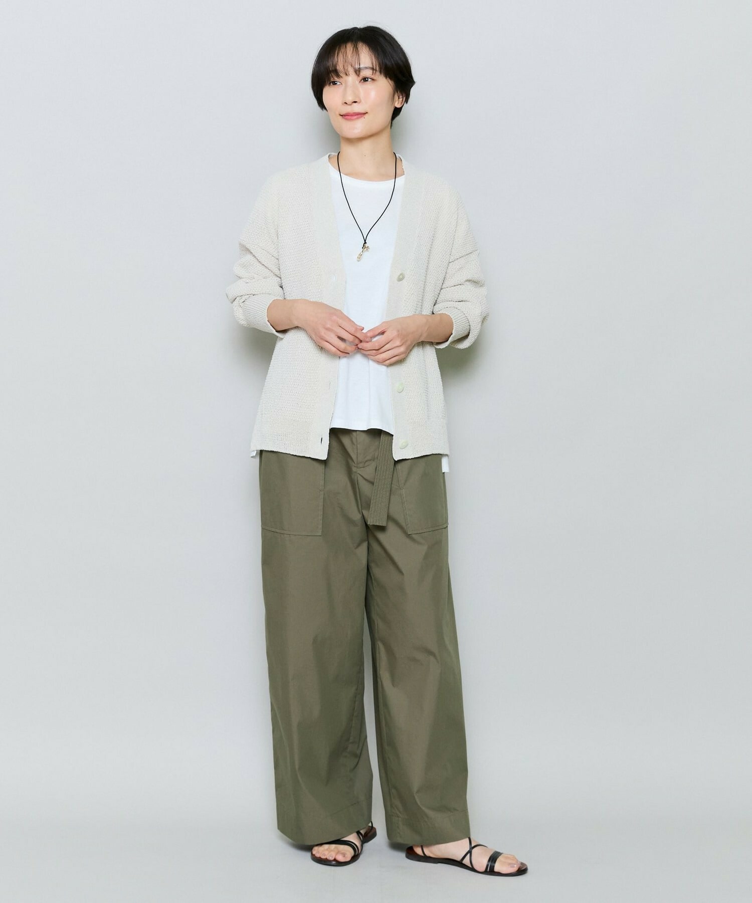 【MOGA】60/2天竺メッシュレイヤードクルーネックTシャツ 詳細画像 ネイビー 1