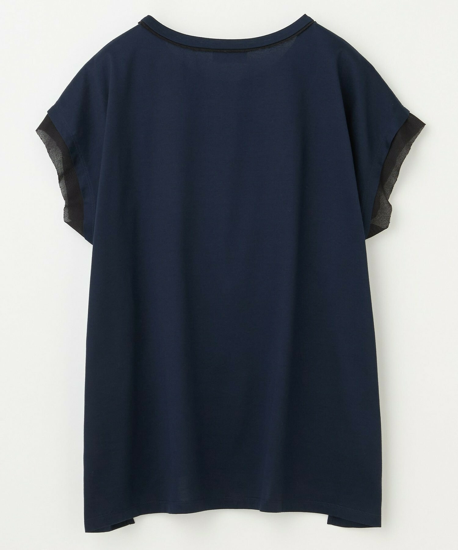 【MOGA】60/2天竺メッシュレイヤードクルーネックTシャツ 詳細画像 ネイビー 13