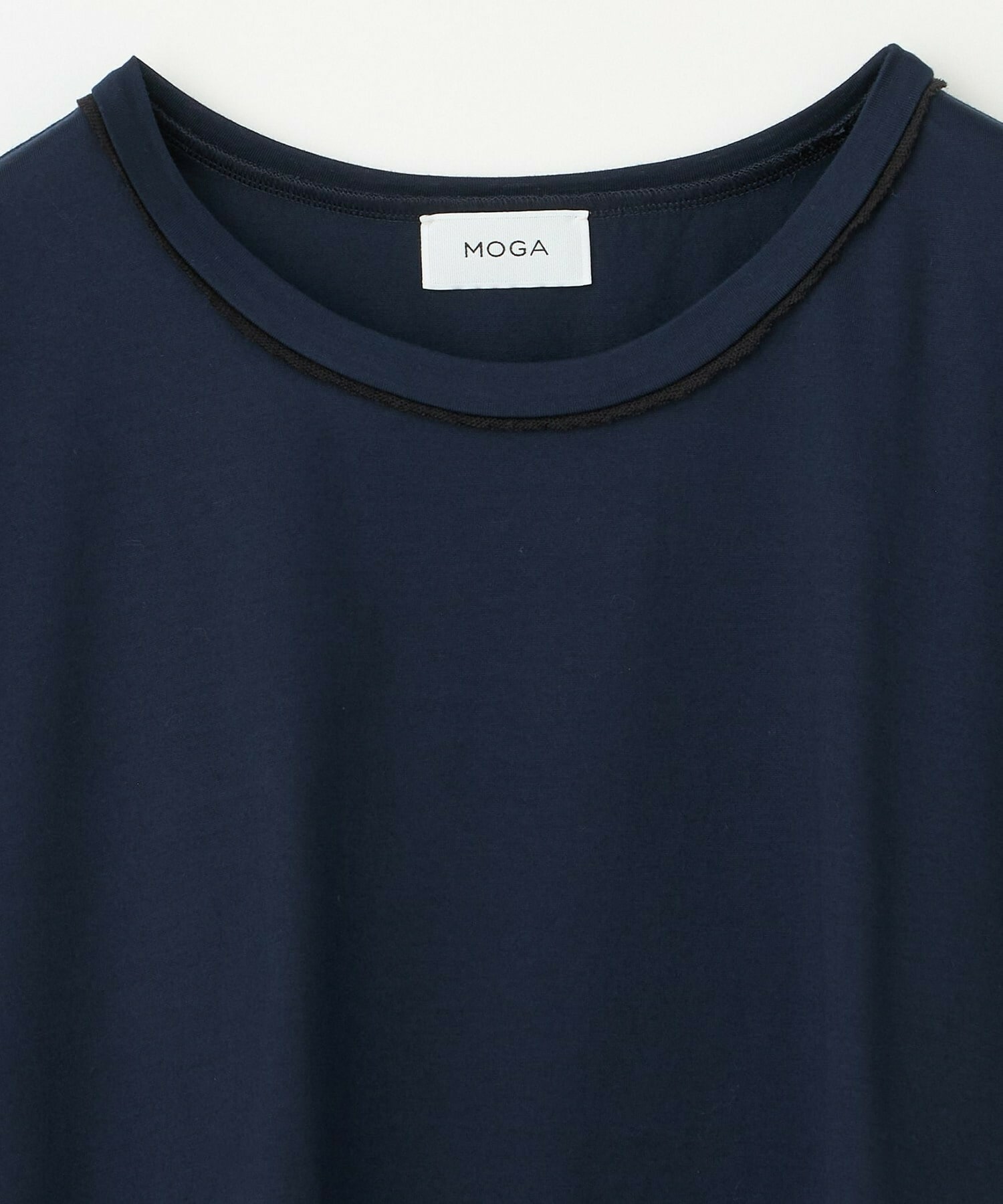 【MOGA】60/2天竺メッシュレイヤードクルーネックTシャツ 詳細画像 ネイビー 14