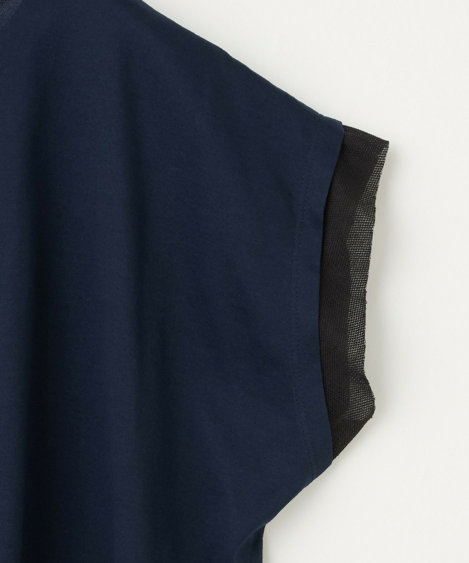 【MOGA】60/2天竺メッシュレイヤードクルーネックTシャツ 詳細画像 ネイビー 15