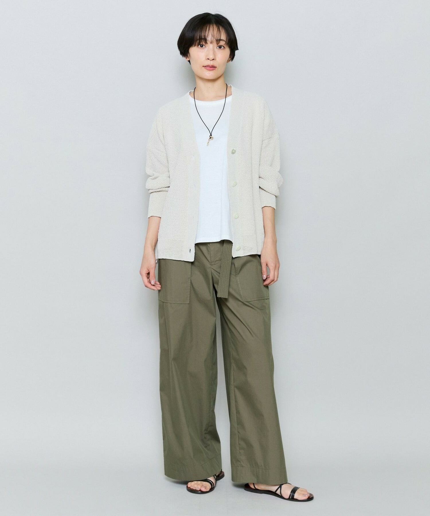 【MOGA】60/2天竺メッシュレイヤードクルーネックTシャツ 詳細画像 ネイビー 3
