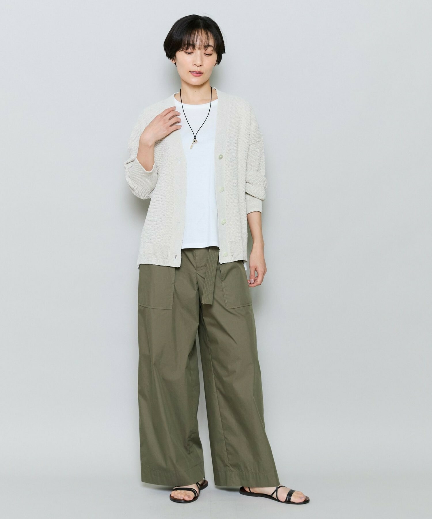 【MOGA】60/2天竺メッシュレイヤードクルーネックTシャツ 詳細画像 ネイビー 4