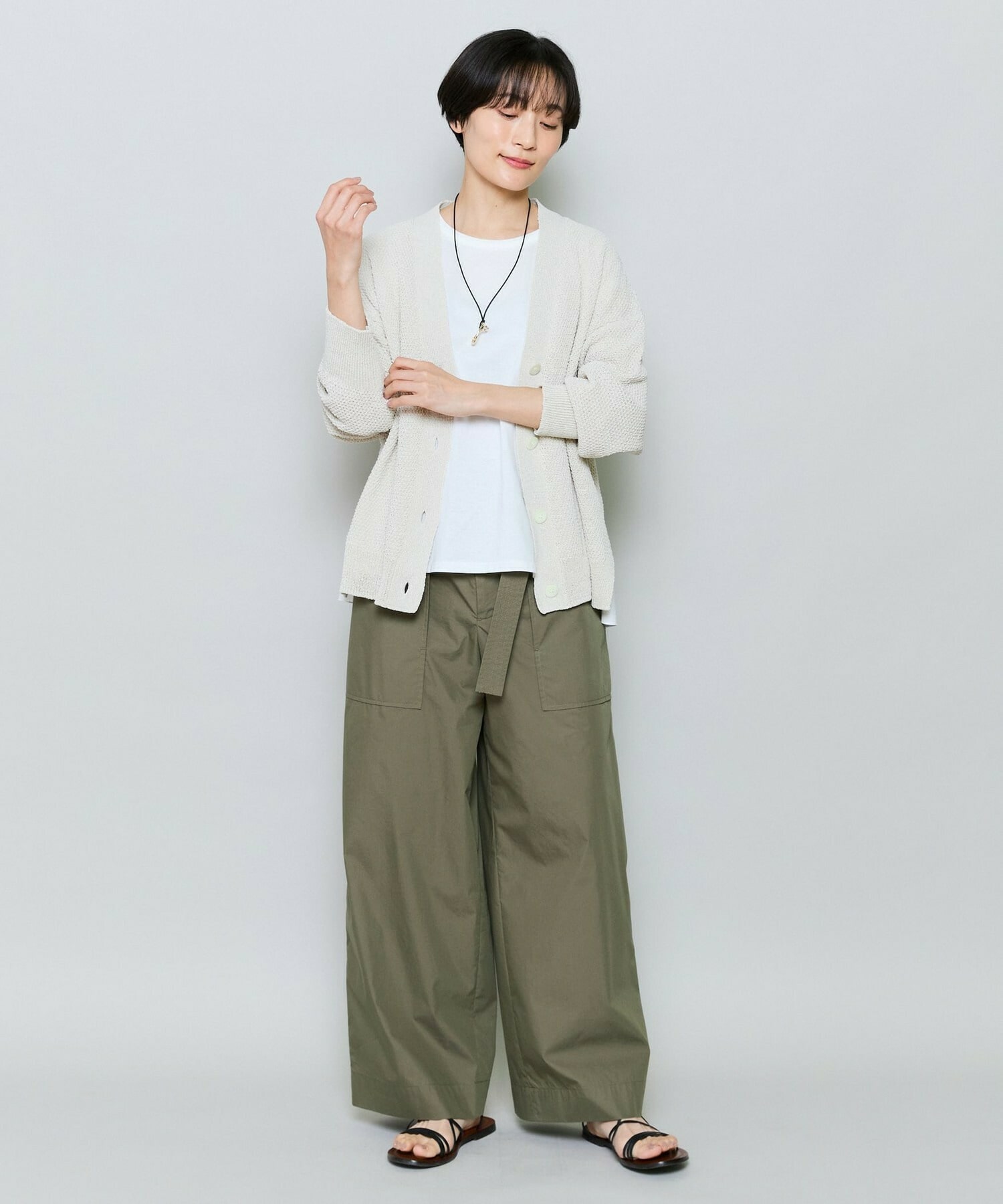 【MOGA】60/2天竺メッシュレイヤードクルーネックTシャツ 詳細画像 ネイビー 5