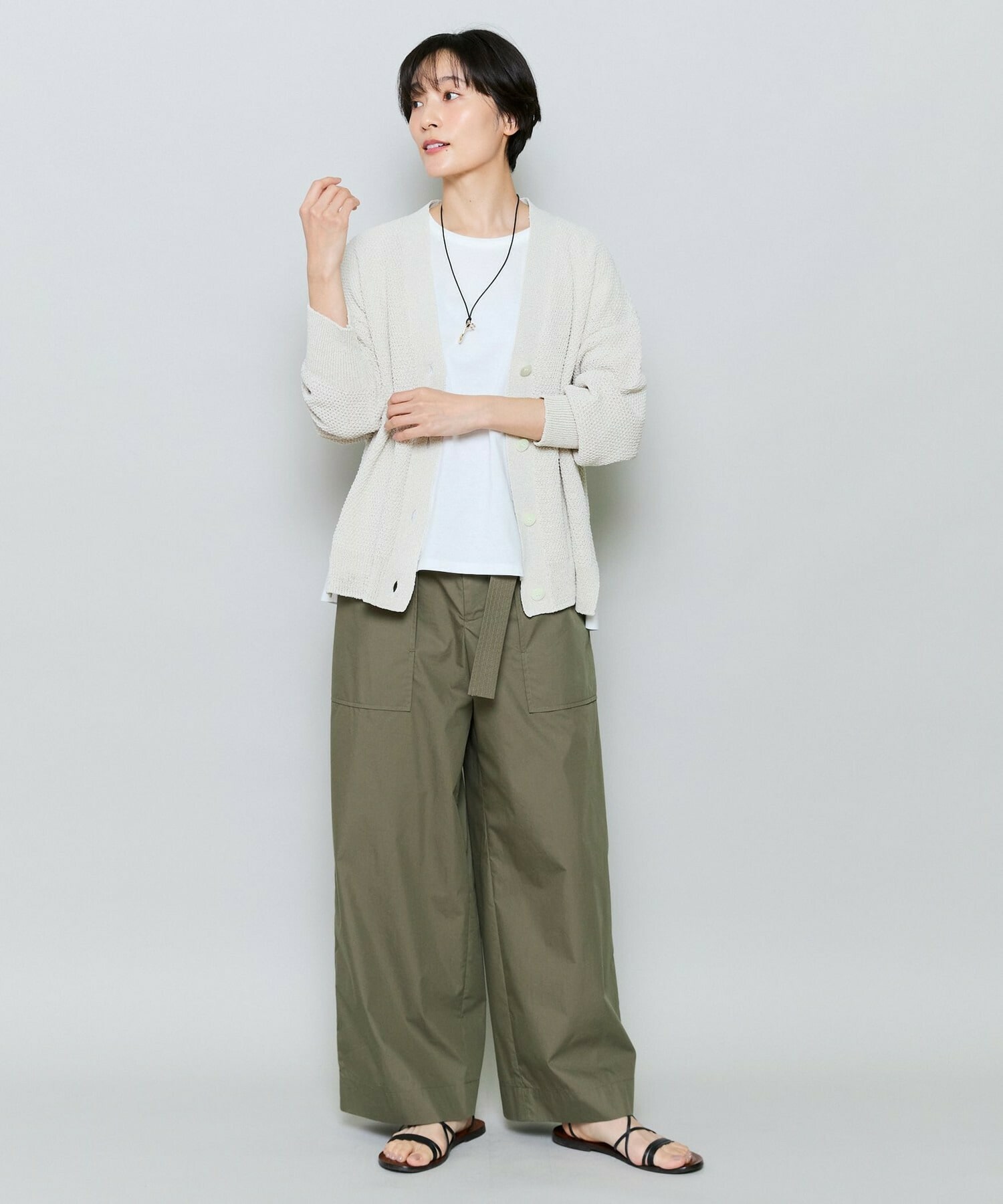 【MOGA】60/2天竺メッシュレイヤードクルーネックTシャツ 詳細画像 ネイビー 6
