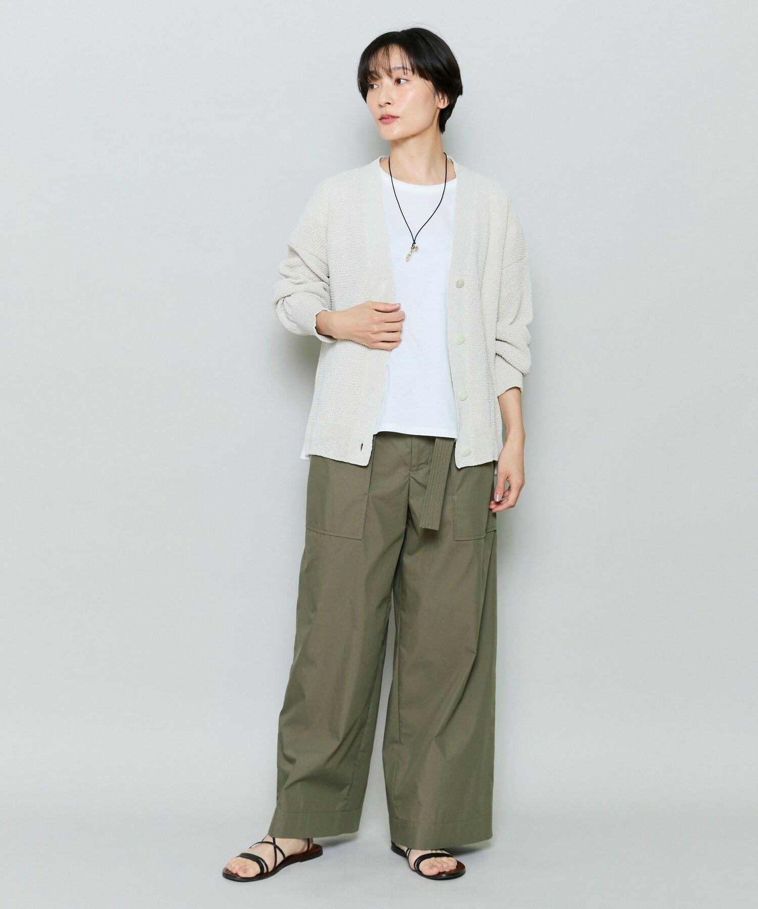 【MOGA】60/2天竺メッシュレイヤードクルーネックTシャツ 詳細画像 ネイビー 7
