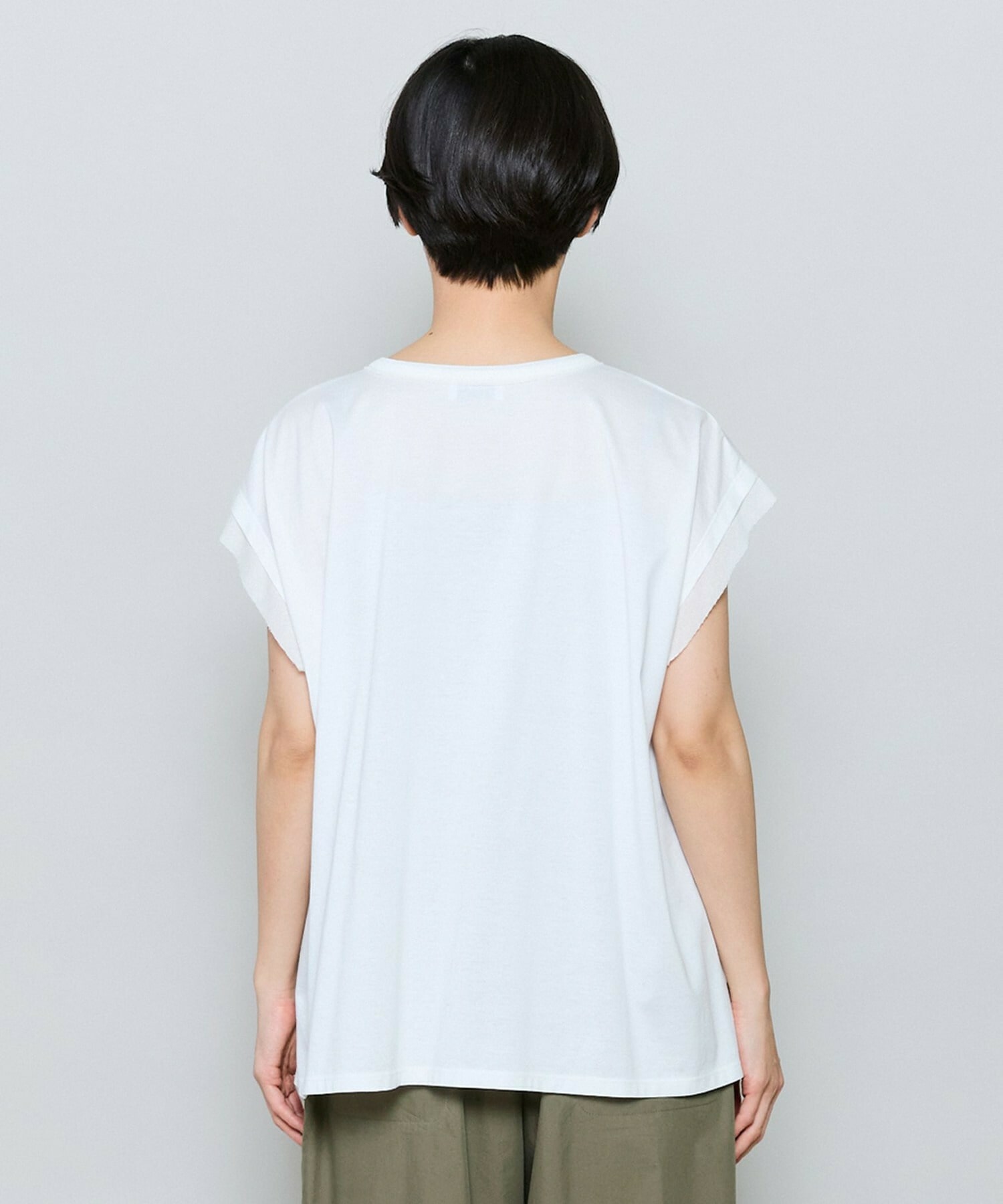 【MOGA】60/2天竺メッシュレイヤードクルーネックTシャツ 詳細画像 ネイビー 9