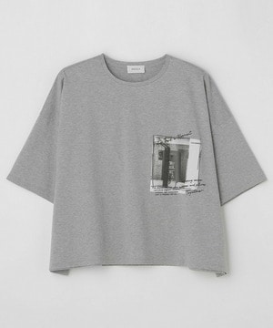 【MOGA】ハイゲージ天竺フォトプリントTシャツ 詳細画像 トップグレー 2