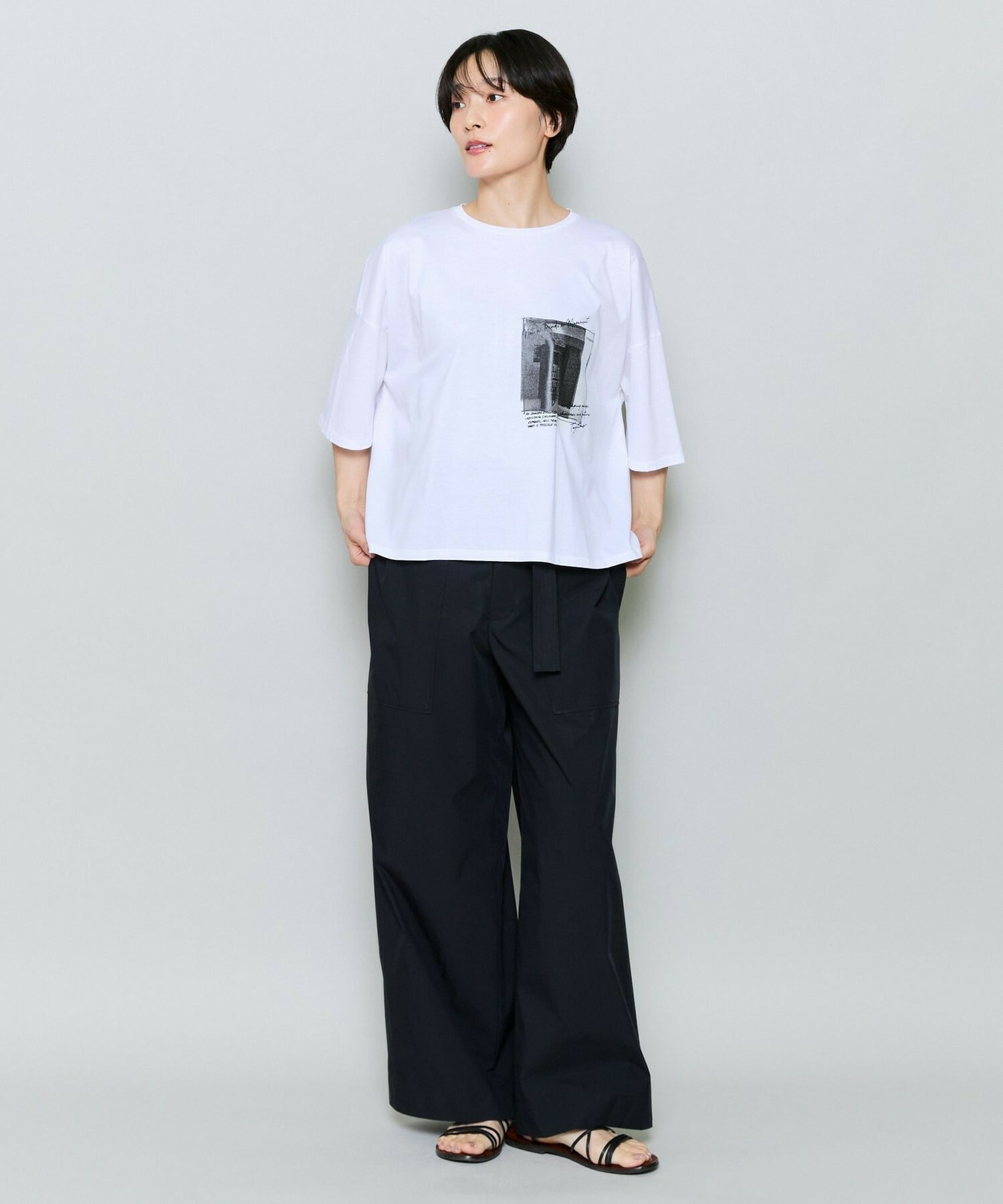 【MOGA】ハイゲージ天竺フォトプリントTシャツ 詳細画像 チャコールグレー 10