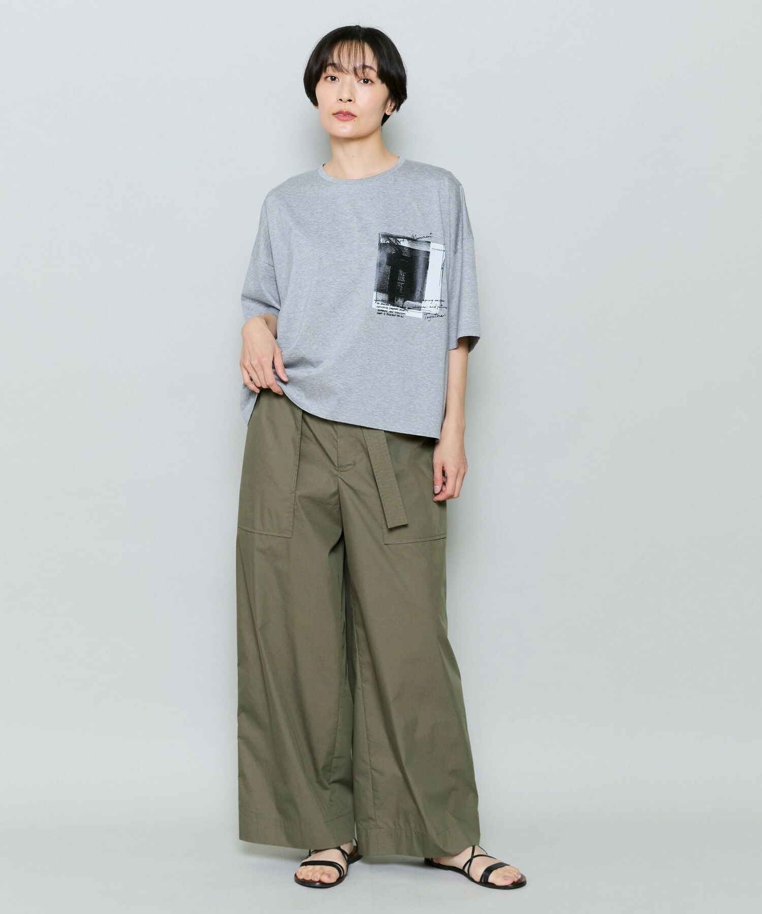 【MOGA】ハイゲージ天竺フォトプリントTシャツ 詳細画像 チャコールグレー 13