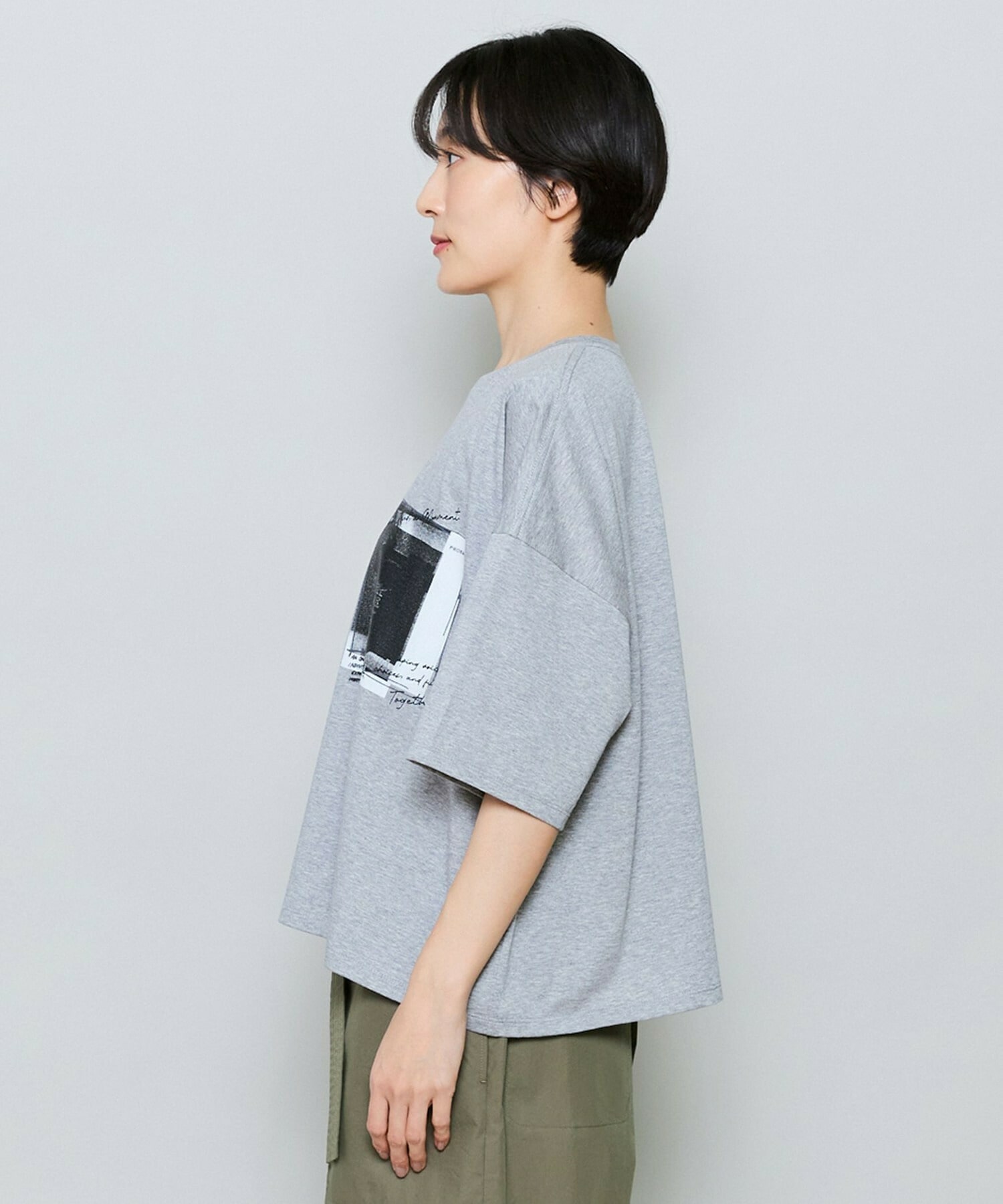 【MOGA】ハイゲージ天竺フォトプリントTシャツ 詳細画像 チャコールグレー 19