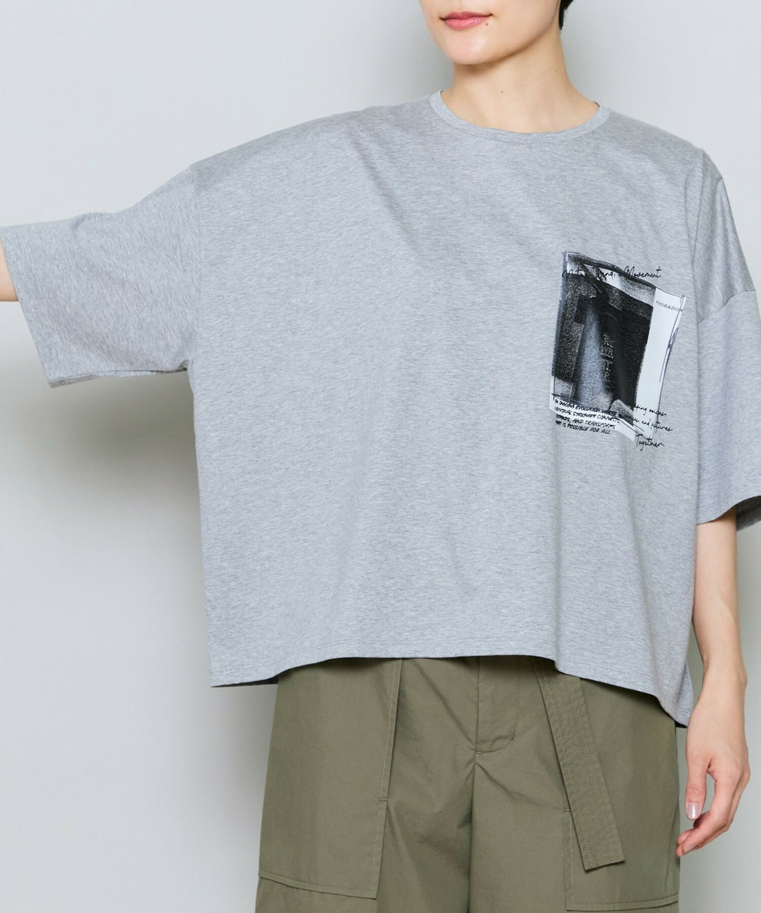 【MOGA】ハイゲージ天竺フォトプリントTシャツ 詳細画像 チャコールグレー 22