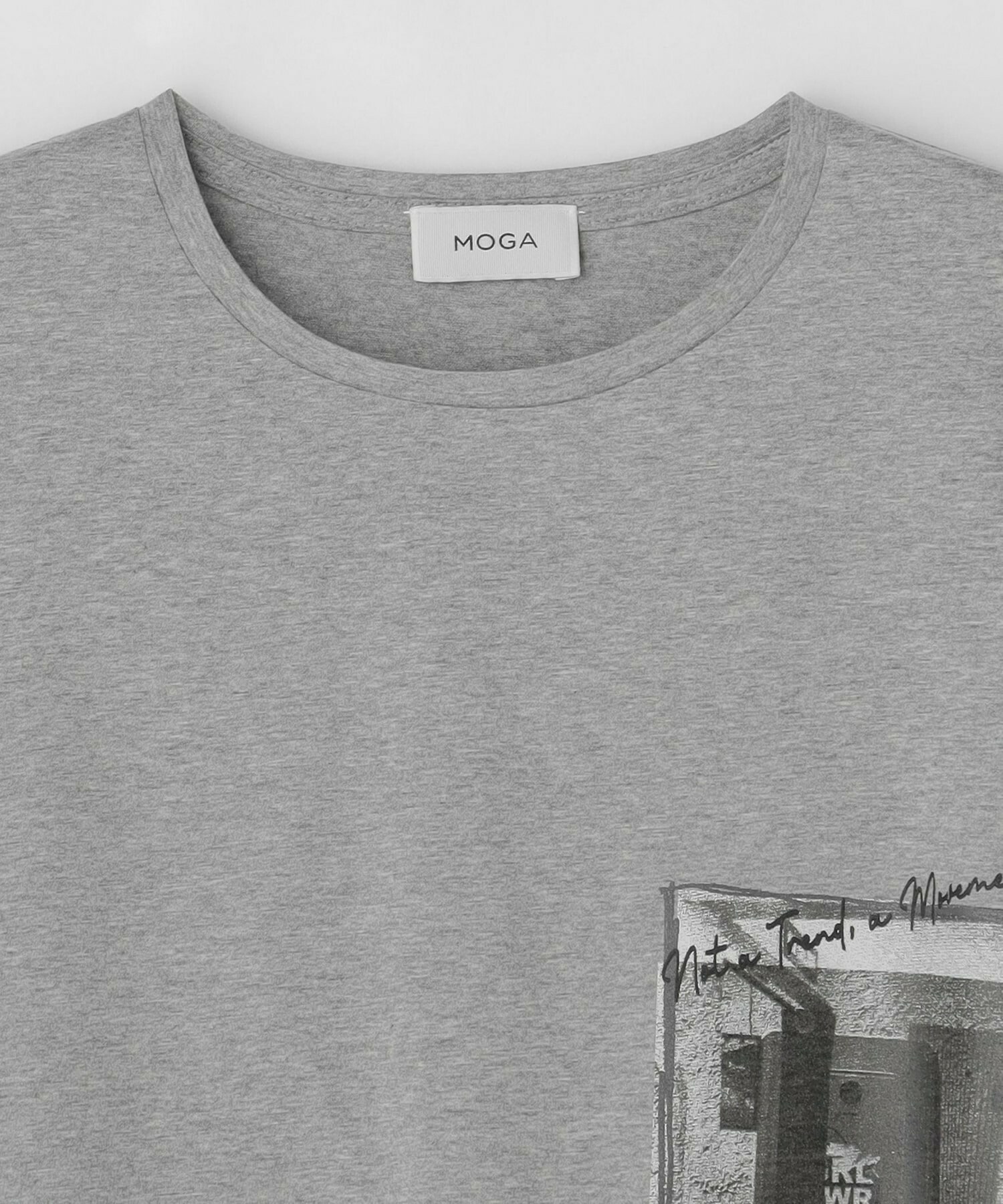 【MOGA】ハイゲージ天竺フォトプリントTシャツ 詳細画像 チャコールグレー 24