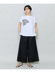 【MOGA】ハイゲージ天竺ロゴプリントTシャツ 詳細画像 チャコールグレー 1