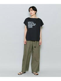 【MOGA】ハイゲージ天竺ロゴプリントTシャツ 詳細画像 チャコールグレー 15