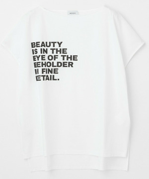 【MOGA】ハイゲージ天竺ロゴプリントTシャツ 詳細画像 ホワイト 2