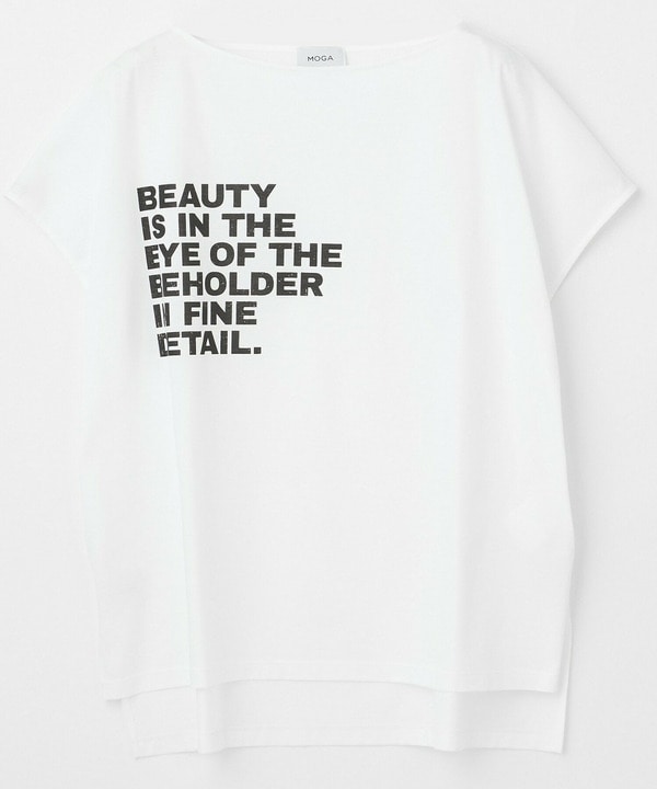 ハイゲージ天竺ロゴプリントTシャツ 詳細画像 ホワイト 2