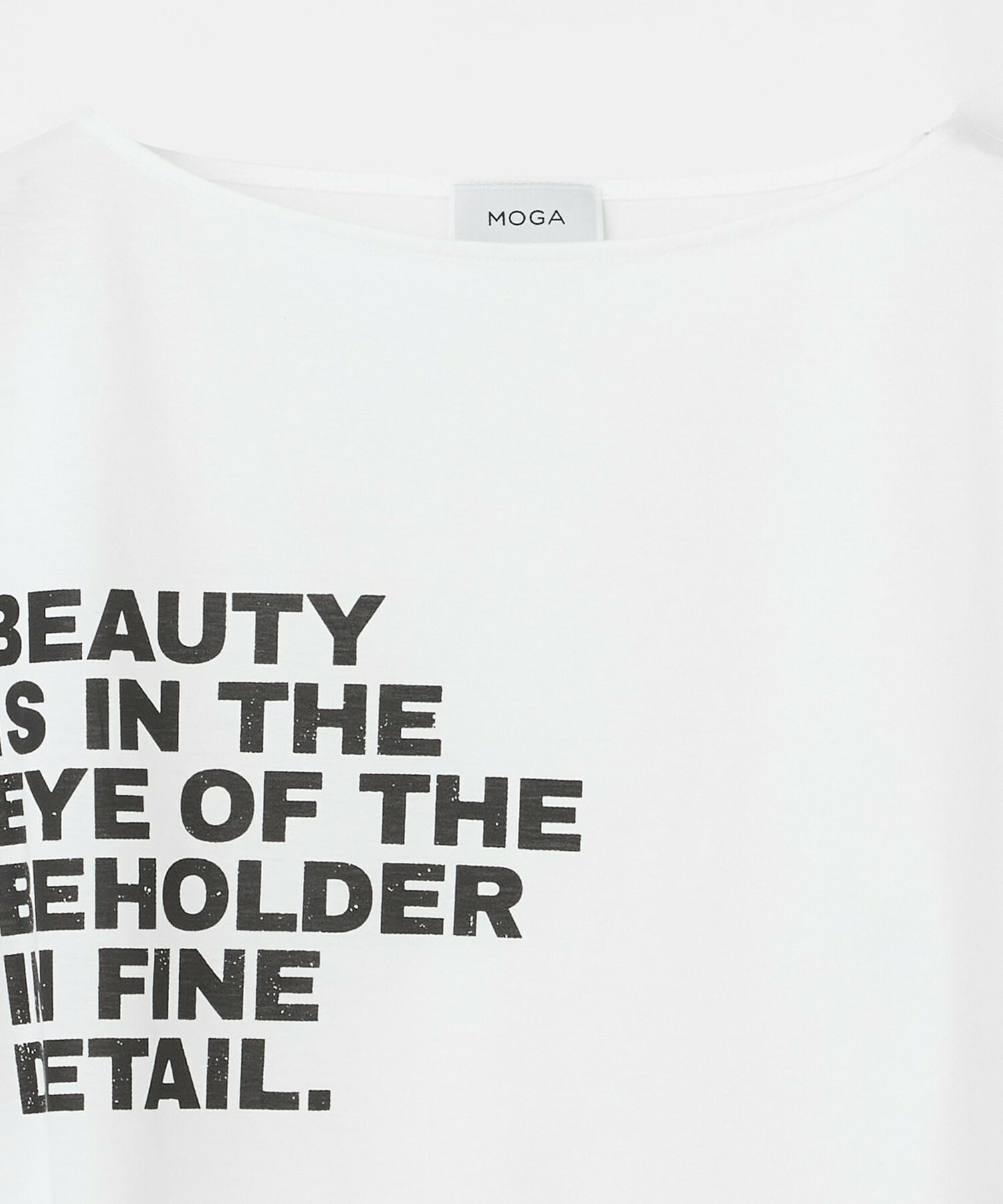 【MOGA】ハイゲージ天竺ロゴプリントTシャツ 詳細画像 チャコールグレー 26