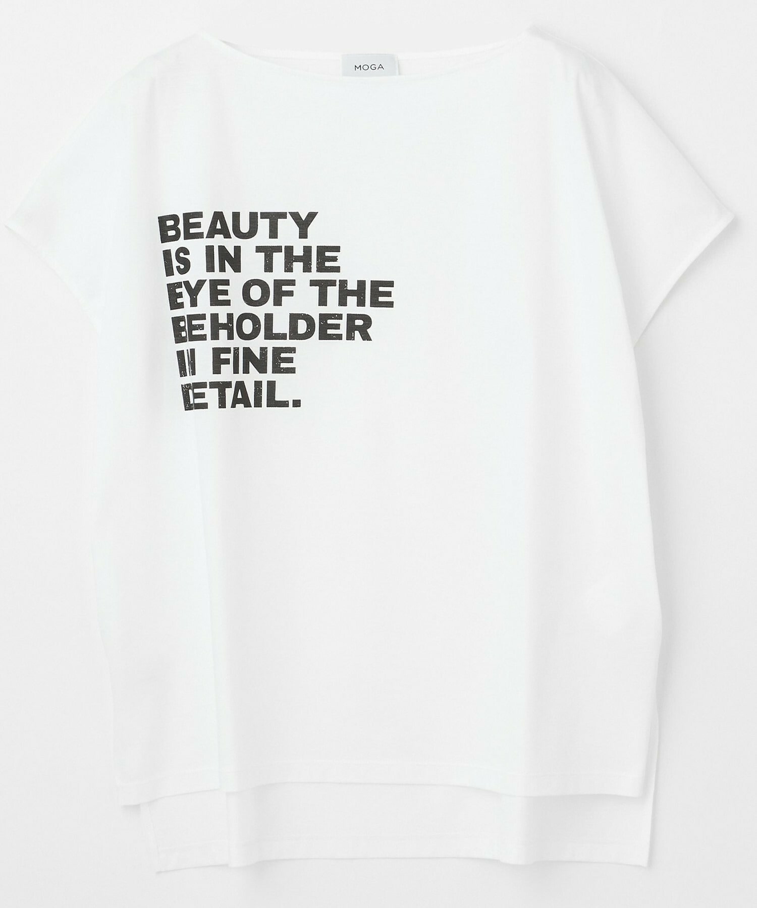 【MOGA】ハイゲージ天竺ロゴプリントTシャツ 詳細画像 ホワイト 2