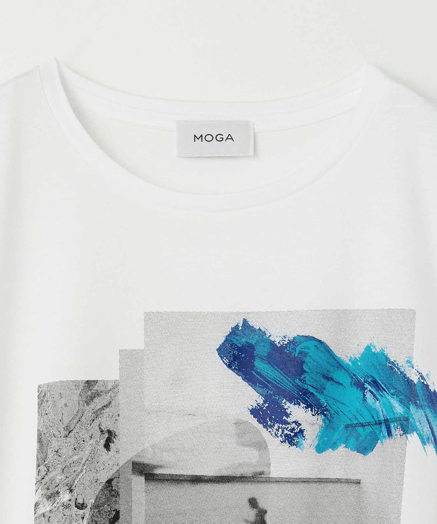【MOGA】ハイゲージ天竺オリジナルプリントＴシャツ 詳細画像 ホワイト 2
