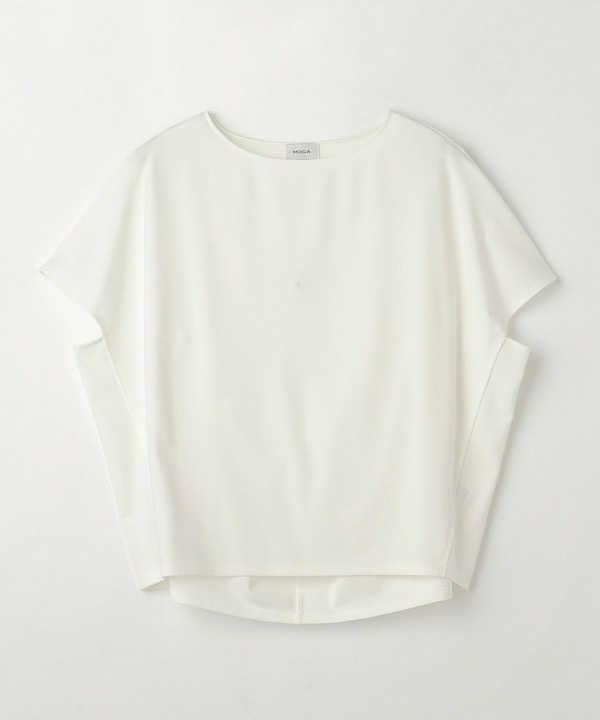【MOGA】トリアセハイテンションボートネックトップス［セットアップ可能］