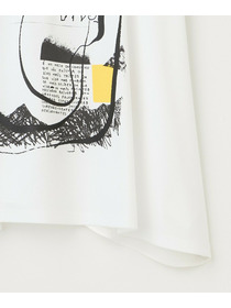 【MOGA】コットンスムースプリントTシャツ 詳細画像 ホワイト 19