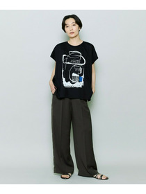 【MOGA】コットンスムースプリントTシャツ 詳細画像 ホワイト 2