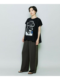 【MOGA】コットンスムースプリントTシャツ 詳細画像 ホワイト 3