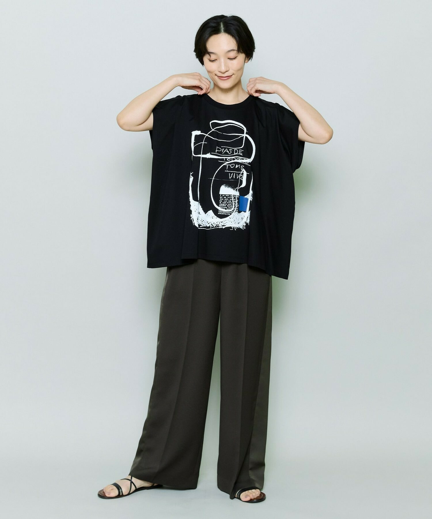 【MOGA】コットンスムースプリントTシャツ 詳細画像 ホワイト 14