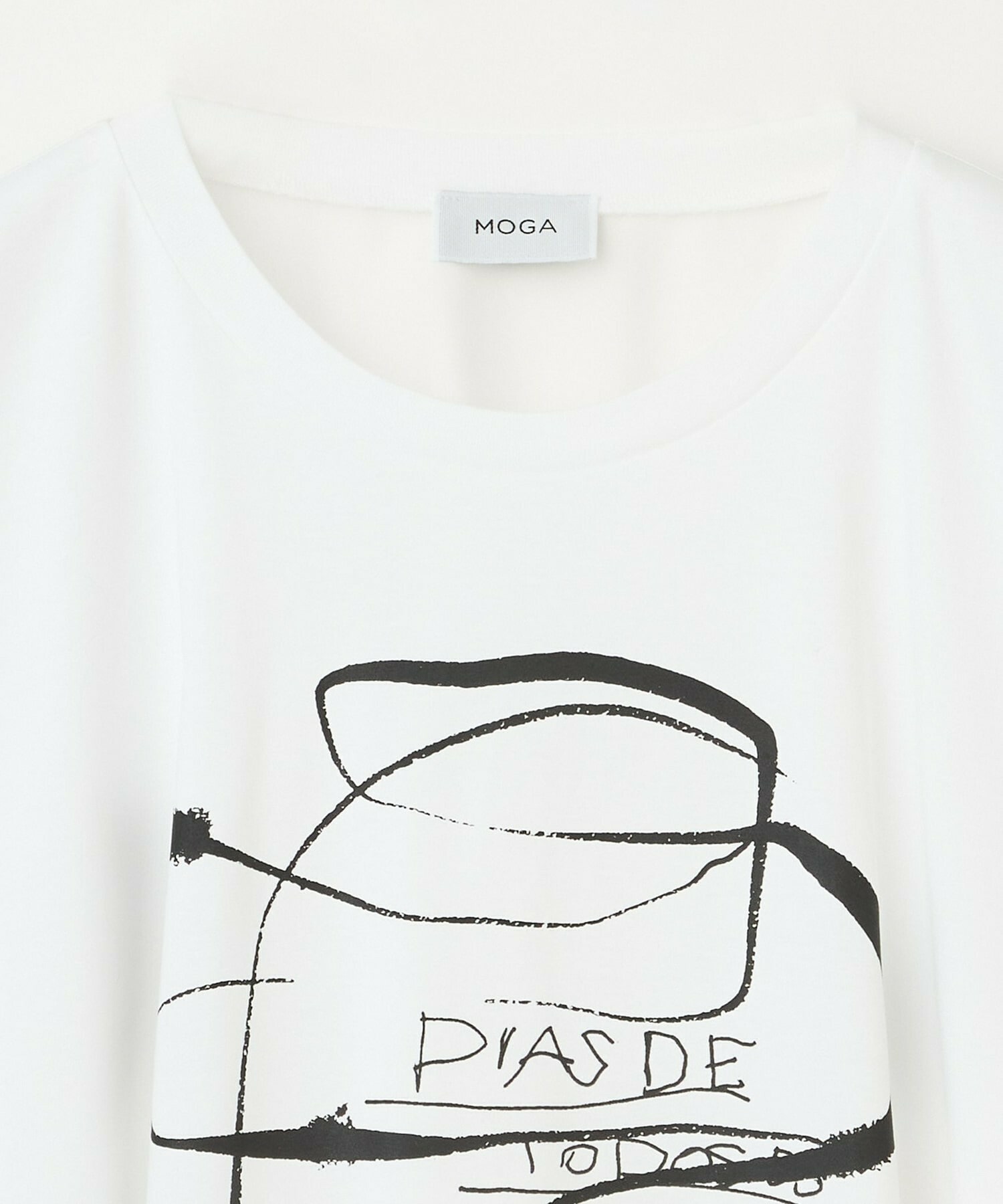 【MOGA】コットンスムースプリントTシャツ 詳細画像 ホワイト 17