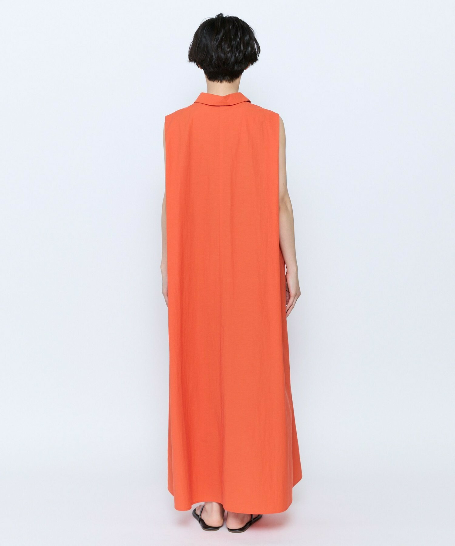 【feerique】feerique 綿ナイロンクロスAラインワンピース 詳細画像 ブラウン 22