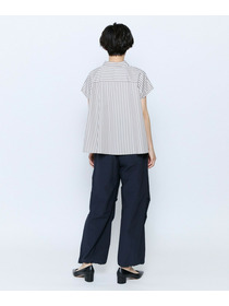 【feerique】feerique ポプリンストライプフレアシャツ 詳細画像 ピンク 5
