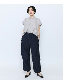 【feerique】feerique ポプリンストライプフレアシャツ 詳細画像 ピンク 8