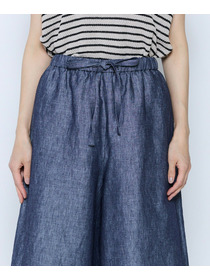 【feerique】feerique ヘンプコットンシャンブレーギャザーパンツ 詳細画像 ネイビー 21