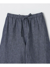 【feerique】feerique ヘンプコットンシャンブレーギャザーパンツ 詳細画像 ネイビー 24