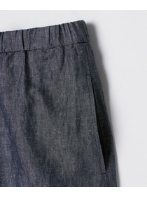 【feerique】feerique ヘンプコットンシャンブレーギャザーパンツ 詳細画像 ネイビー 25