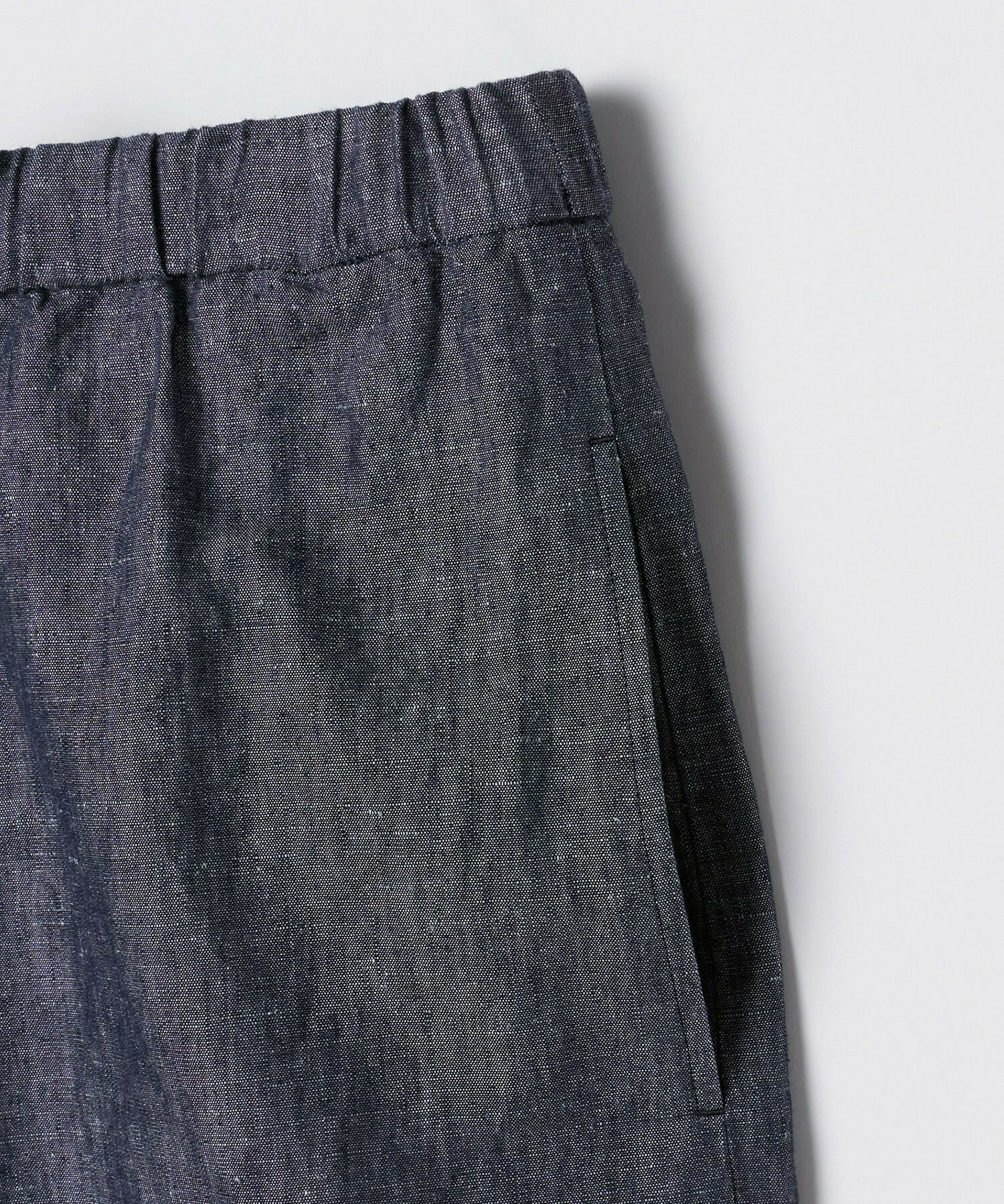 【feerique】feerique ヘンプコットンシャンブレーギャザーパンツ 詳細画像 ネイビー 25