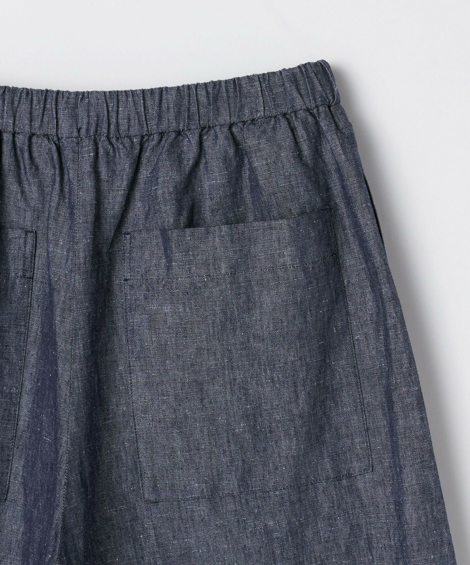 【feerique】feerique ヘンプコットンシャンブレーギャザーパンツ 詳細画像 ネイビー 26