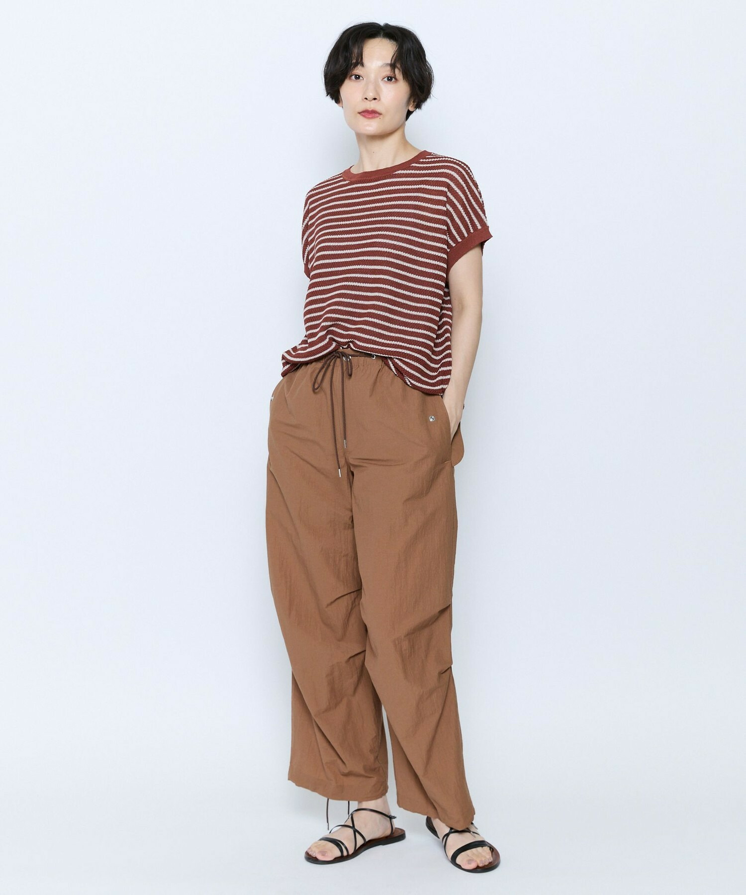 【feerique】feerique 綿ナイロンクロススノーカモパンツ 詳細画像 ブラウン 15