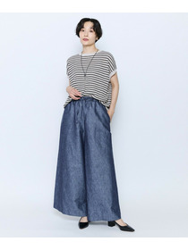 【feerique】feerique ボーダーフレンチスリーブニット 詳細画像 ブラウン系その他 2