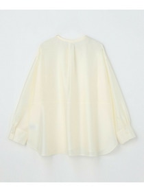 【MOGA】【Lサイズ】ブライトエアーポリラウンドネックブラウス 詳細画像 オフホワイト 24