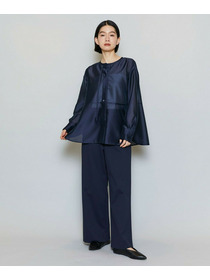 【MOGA】【Lサイズ】ブライトエアーポリラウンドネックブラウス 詳細画像 オフホワイト 4