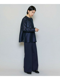 【MOGA】【Lサイズ】ブライトエアーポリラウンドネックブラウス 詳細画像 オフホワイト 7