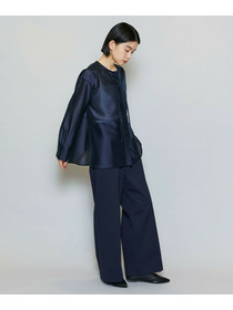 【MOGA】【Lサイズ】ブライトエアーポリラウンドネックブラウス 詳細画像 オフホワイト 9