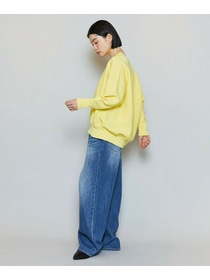 【MOGA】【Lサイズ】コットンフォートVネックニットプルオーバー 詳細画像 チャコールグレー 12