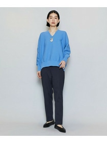 【MOGA】【Lサイズ】コットンフォートVネックニットプルオーバー 詳細画像 チャコールグレー 13